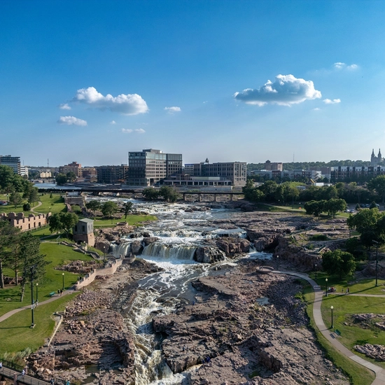 Aerial View of Falls Park