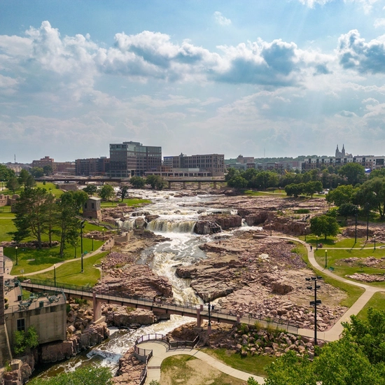 Falls Park from above