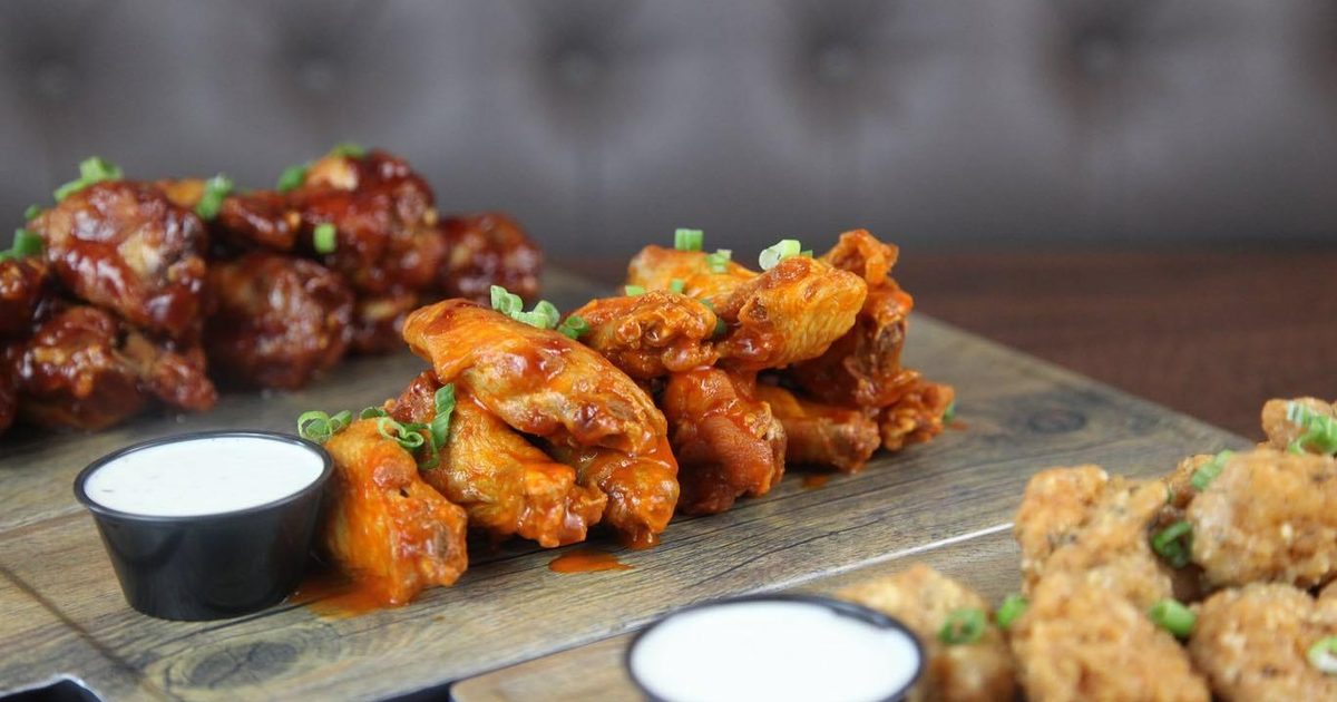 Platters of wings at Wileys.